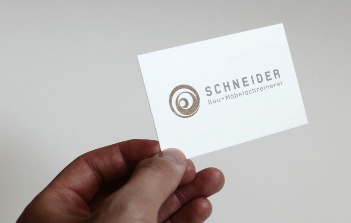 logo on business card